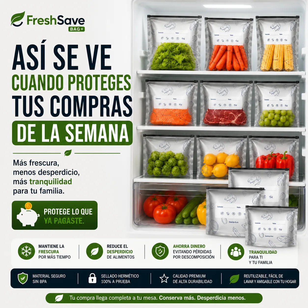 BOLSAS SELLA MAX 10 Drops Mismo tamaño
