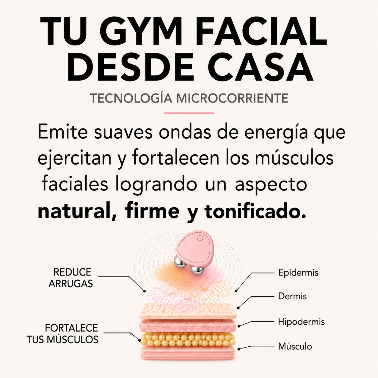 MASAJEADOR FACIAL MICROCORRIENTE EMS