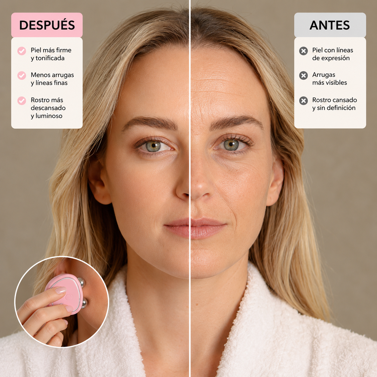 MASAJEADOR FACIAL MICROCORRIENTE EMS